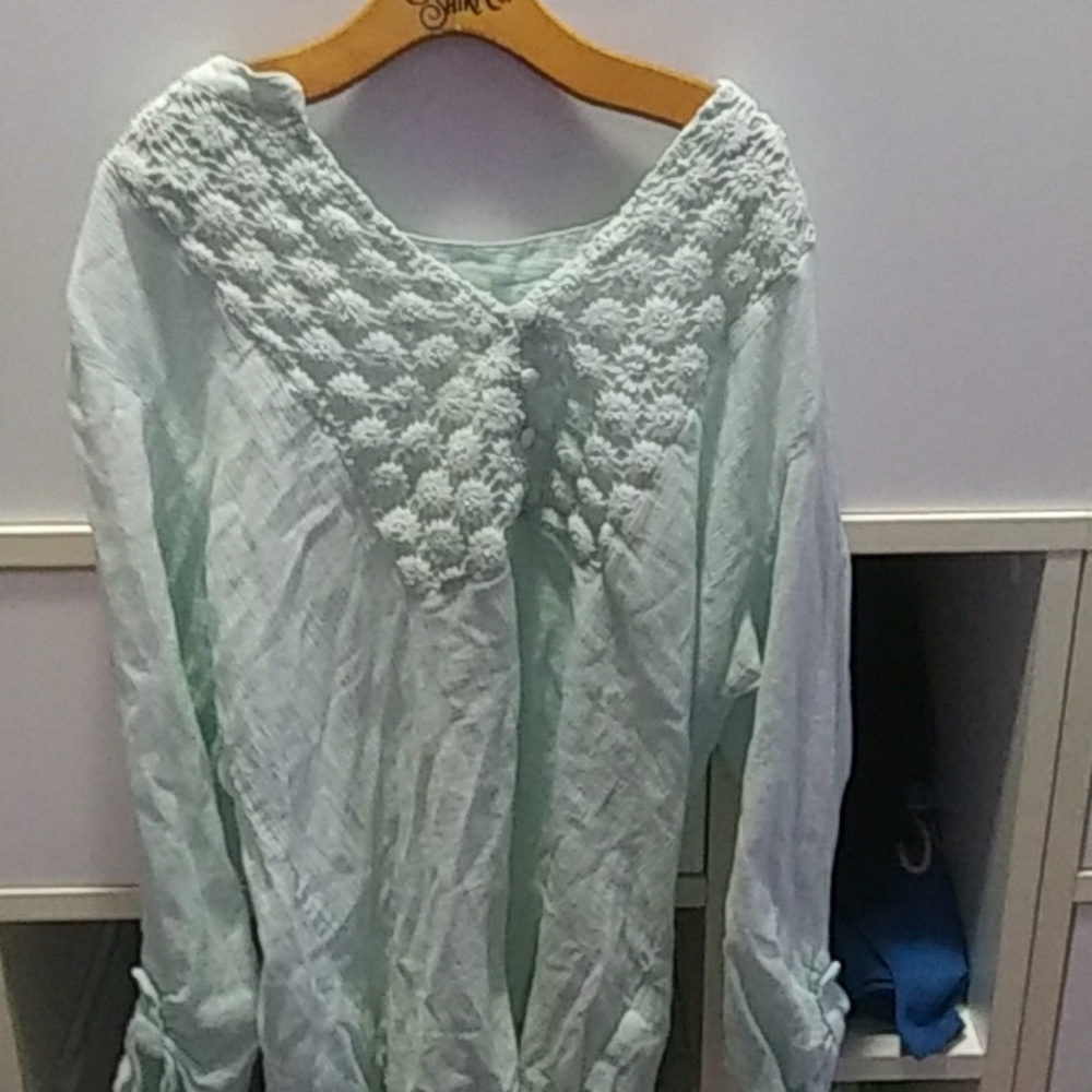 Teal shirt